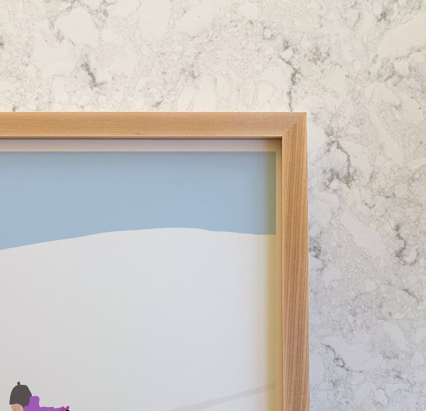 Smooth Sledding Art Print - Unframed or Framed - 160223