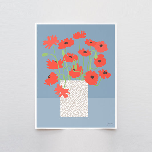 Icelandic Poppies Art Print - Unframed or Framed - 250601