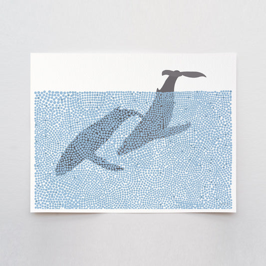 Humpback Whales Art Print - Unframed or Framed - 250118