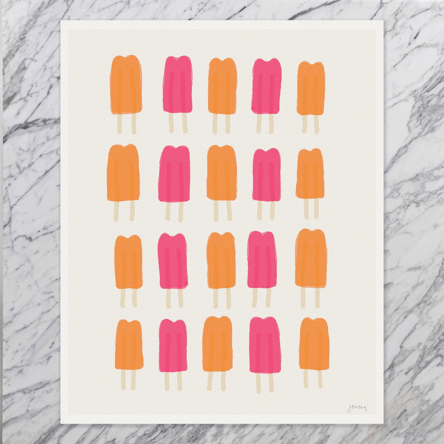Fruit Popsicles Art Print - Unframed or Framed - 110930