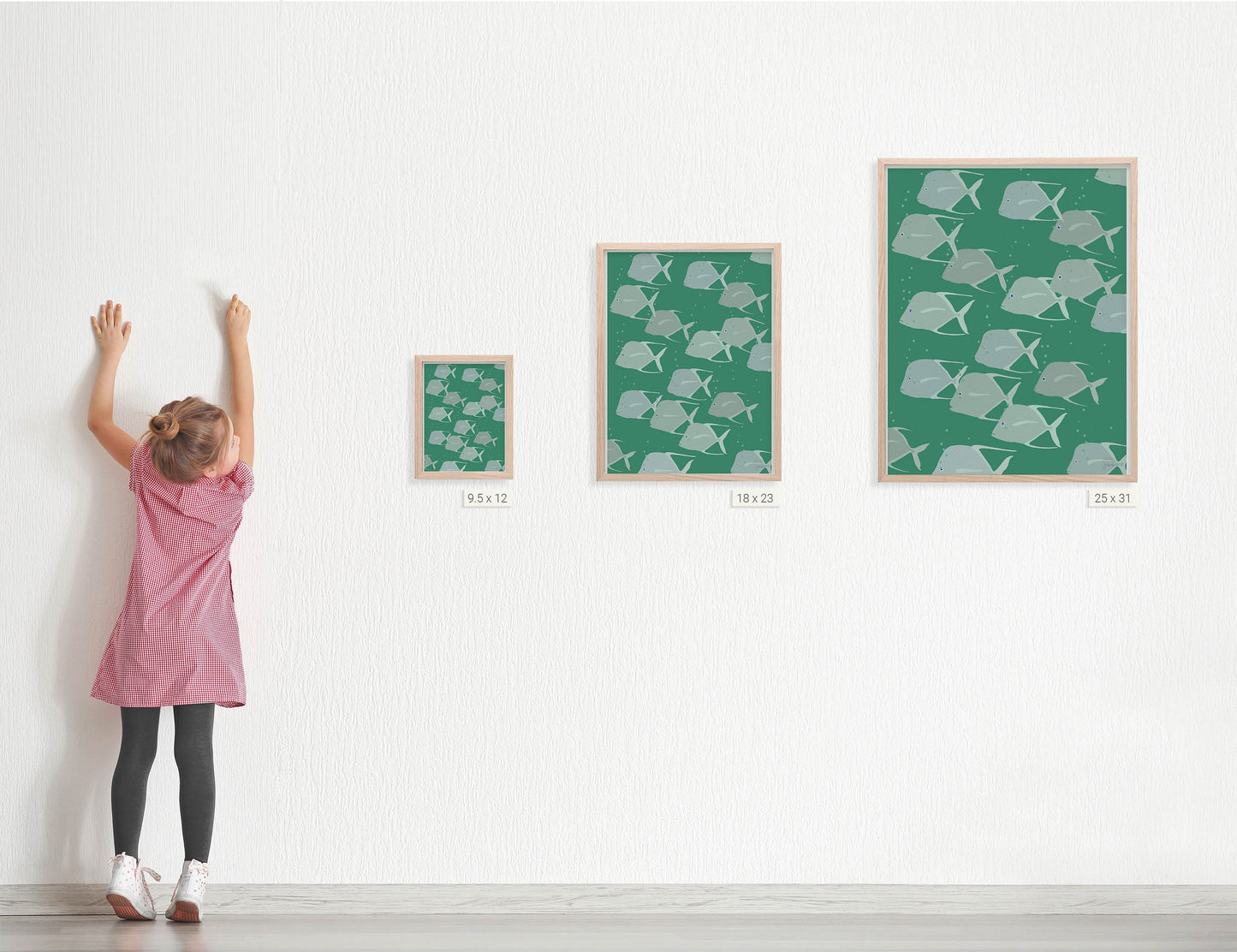 School of Moonfish Art Print - Unframed or Framed - 240128