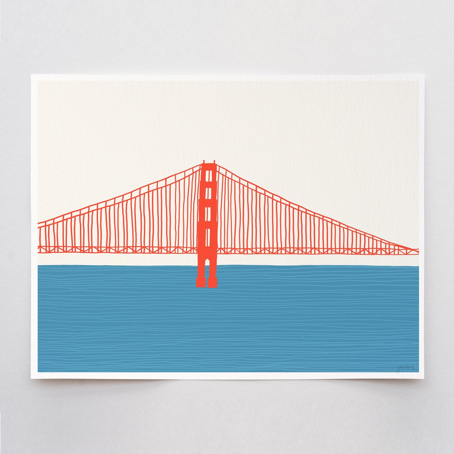 Golden Gate Bridge Art Print - Right - Unframed or Framed - 150325
