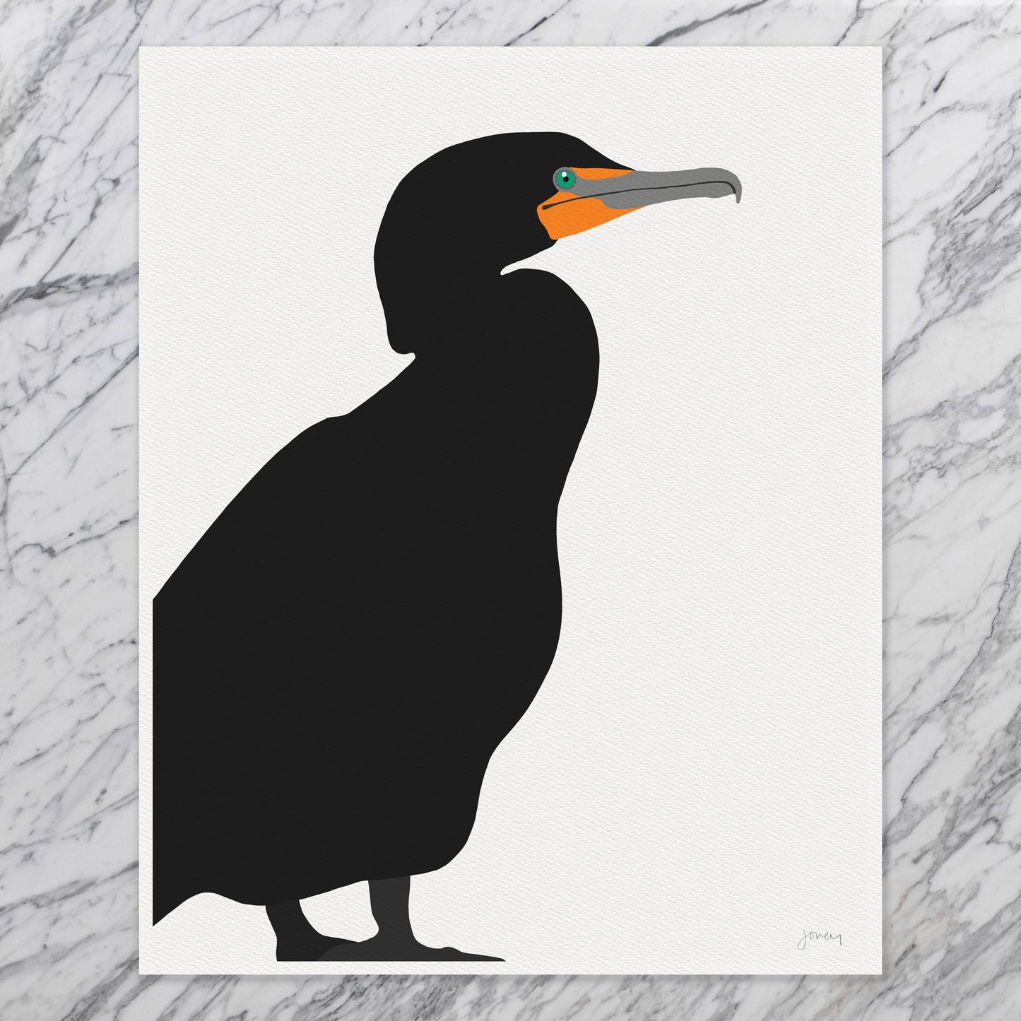 Cormorant Art Print - Unframed or Framed - 250622