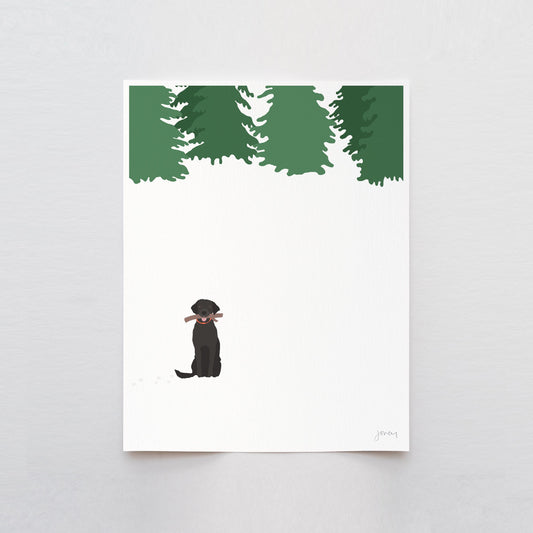 Black Lab Art Print - Unframed or Framed - 230128