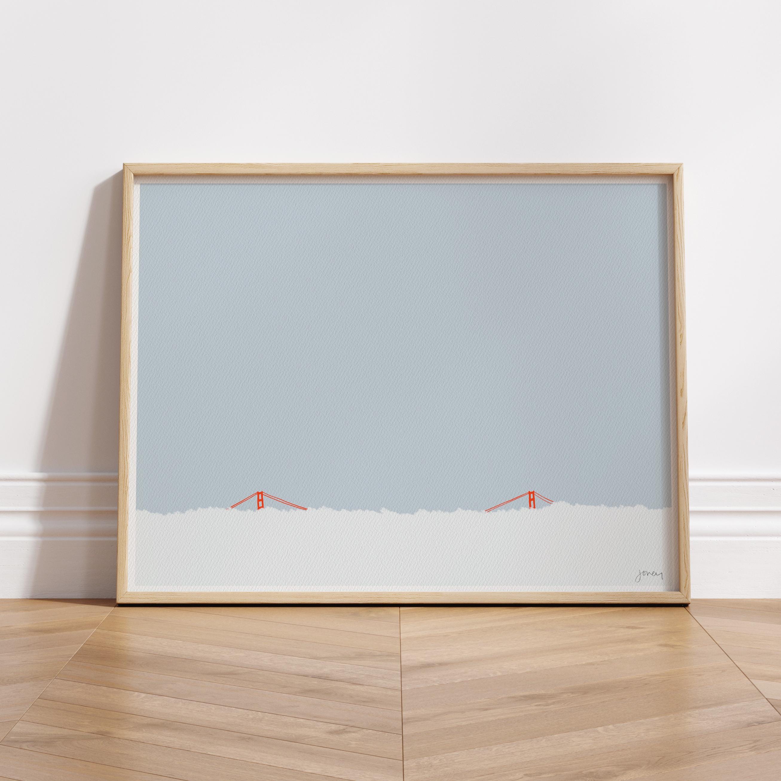 Golden Gate Bridge Landscape Art Print - Signed by Jorey Hurley