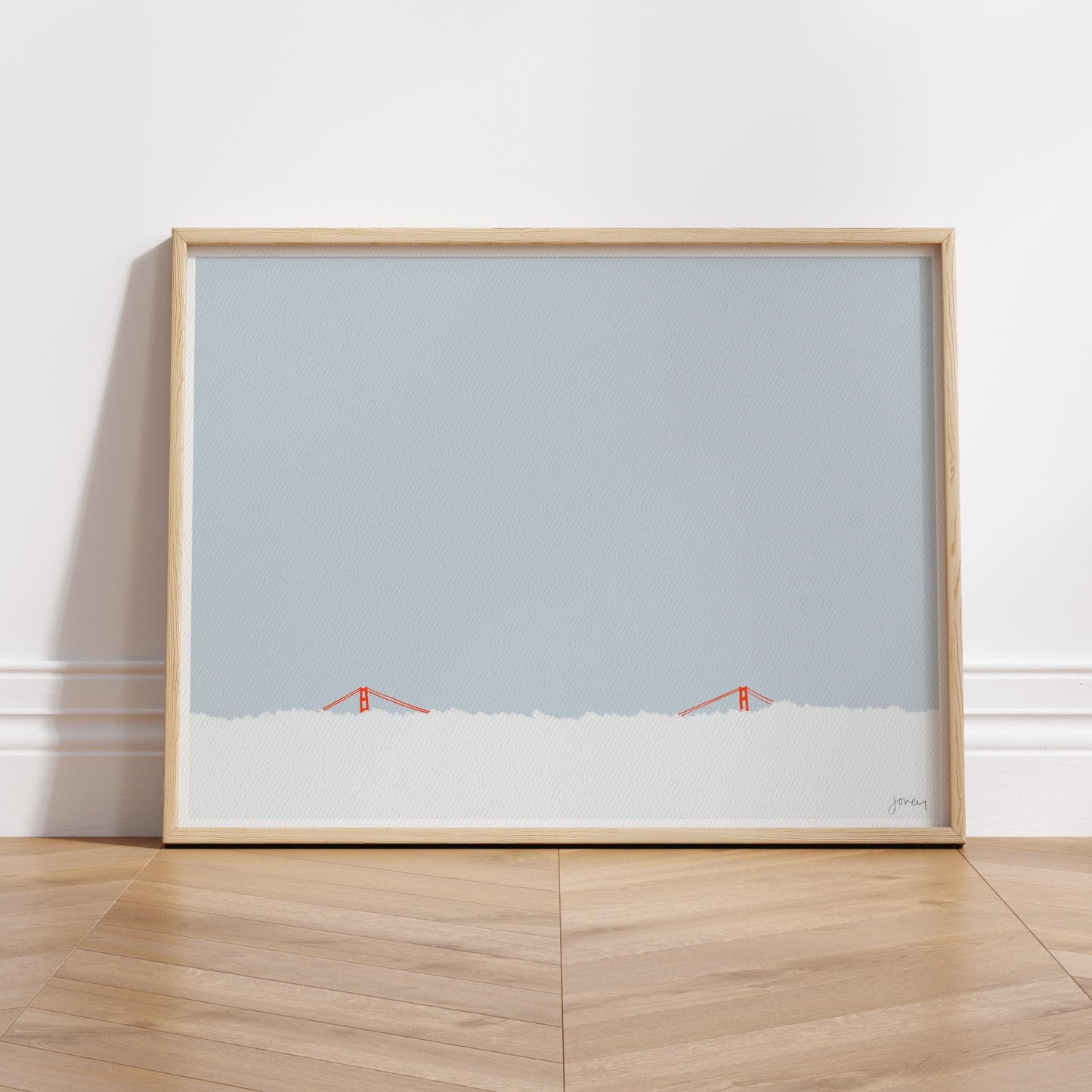 Golden Gate Bridge Landscape Art Print - Signed - 120930