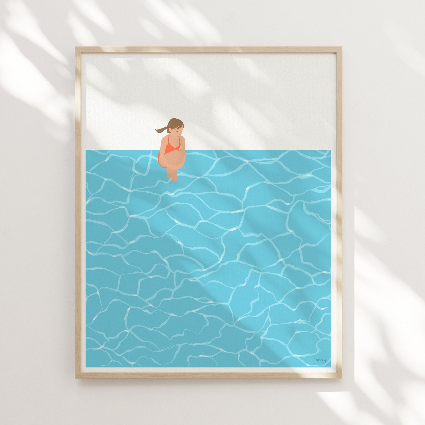 Cannonball Dive Art Print - Unframed or Framed - 240721