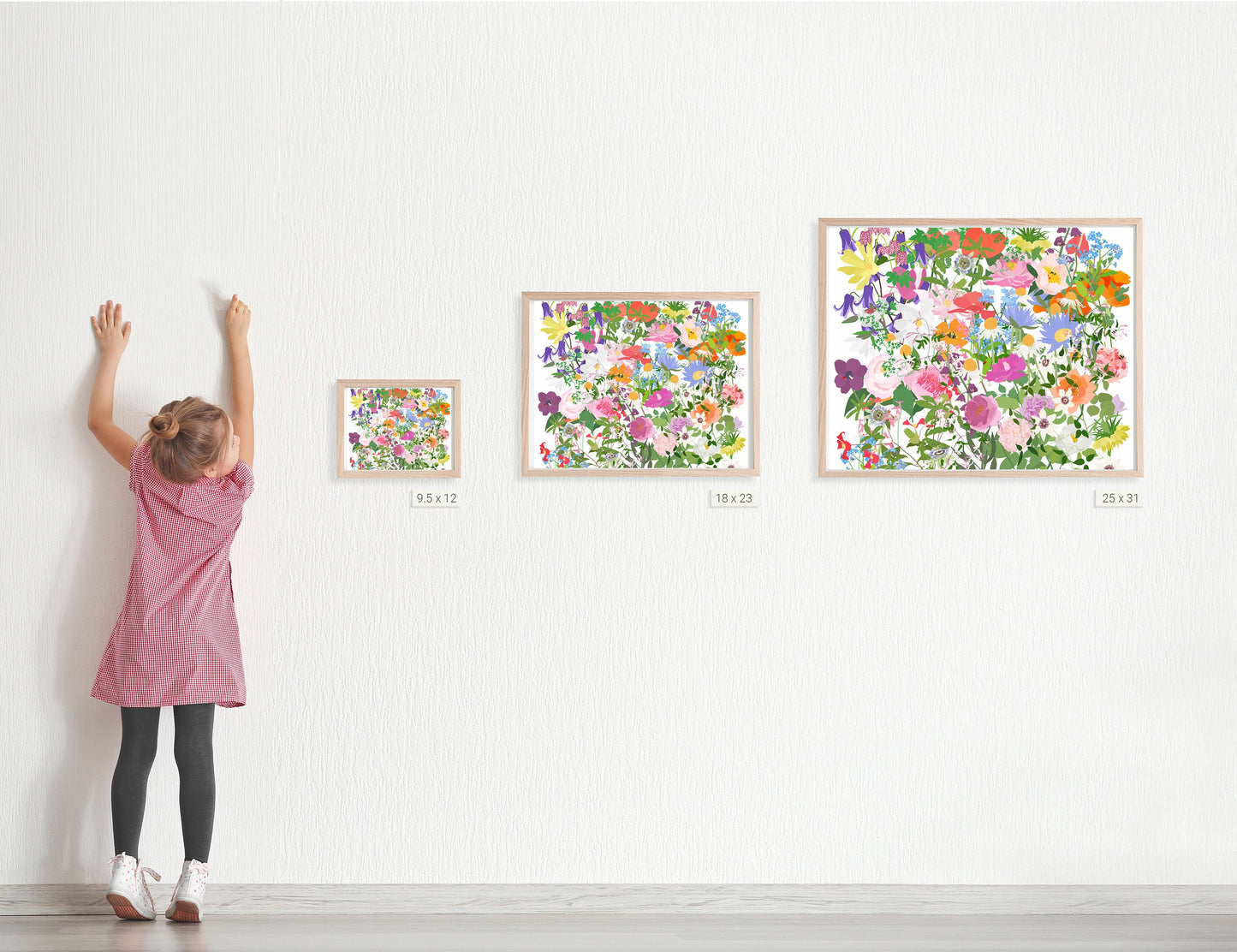 Springtime Millefleur Art Print - Unframed or Framed  - 210620