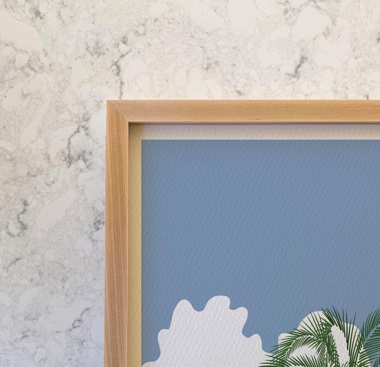 Parrots in Palms Trees Art Print - Unframed or Framed - 250202