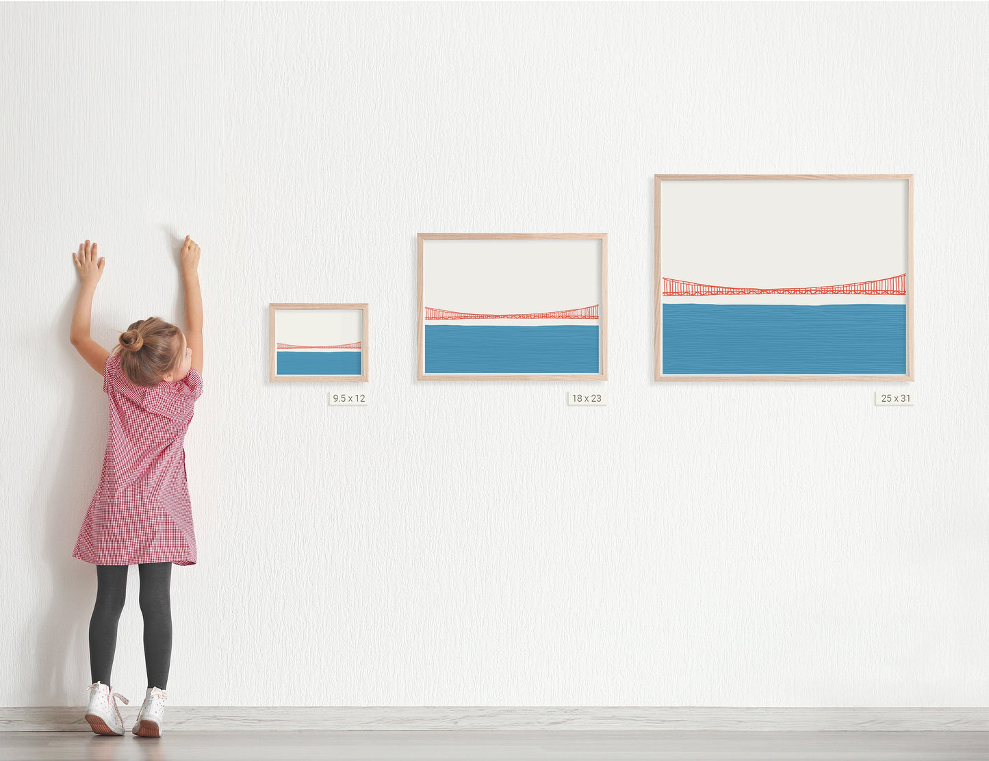 Golden Gate Bridge Span Art Print - Unframed or Framed - 150324