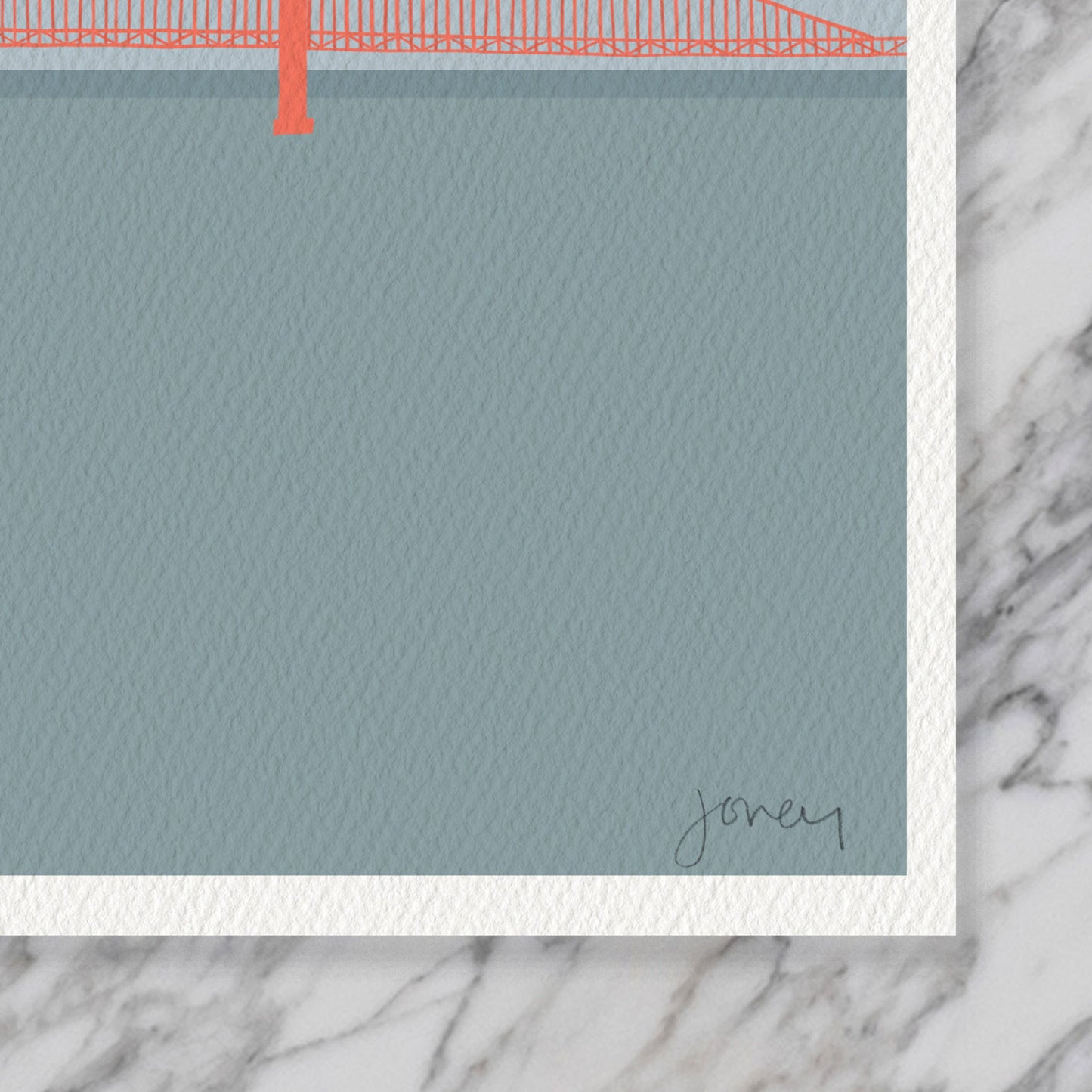 Golden Gate Bridge Landscape Art Print - Unframed or Framed - 230806