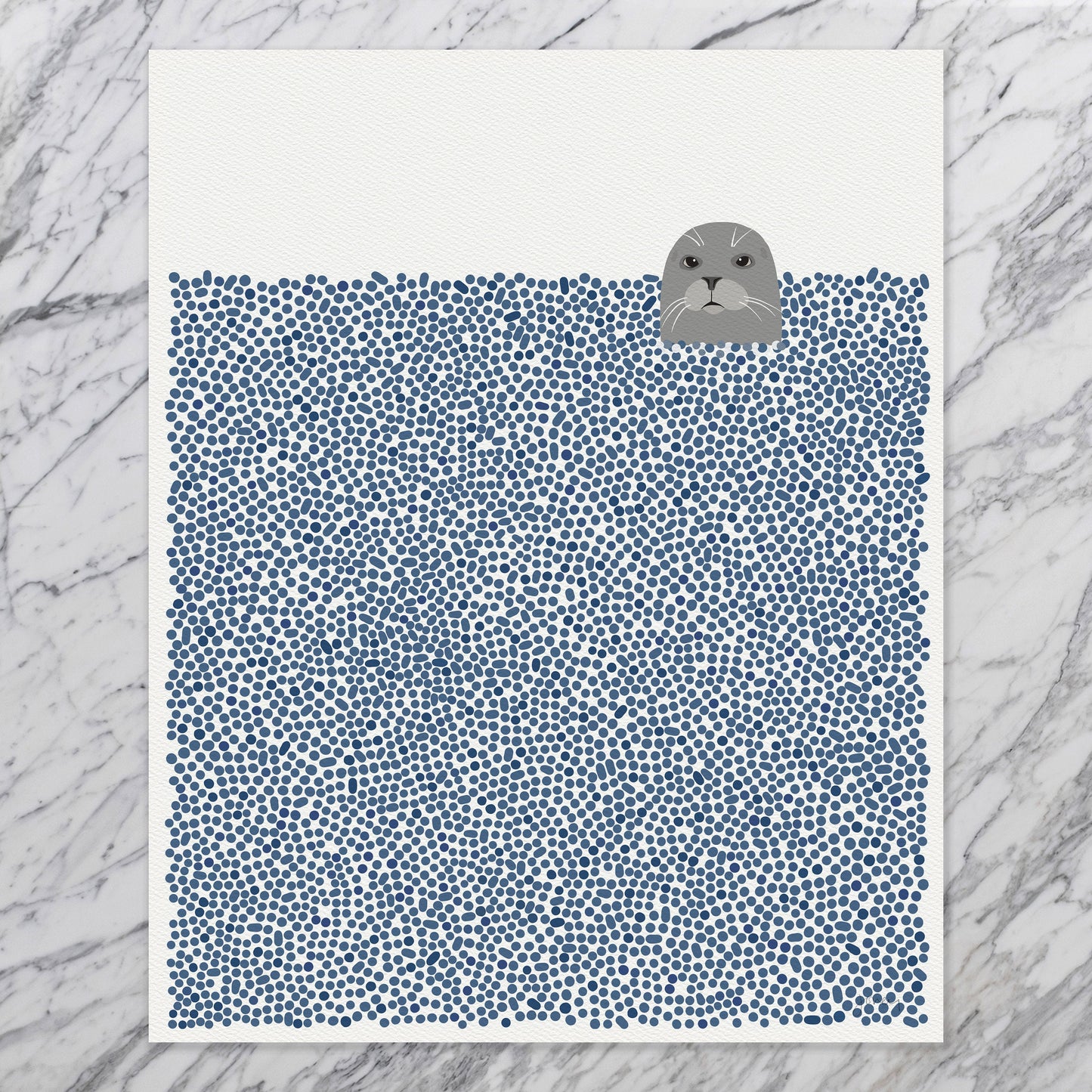 Harbor Seal Art Print - Unframed or Framed - 240121