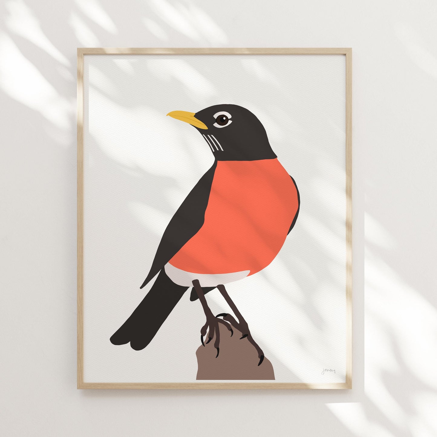 Red Breasted Robin Art Print - Unframed or Framed - 241230
