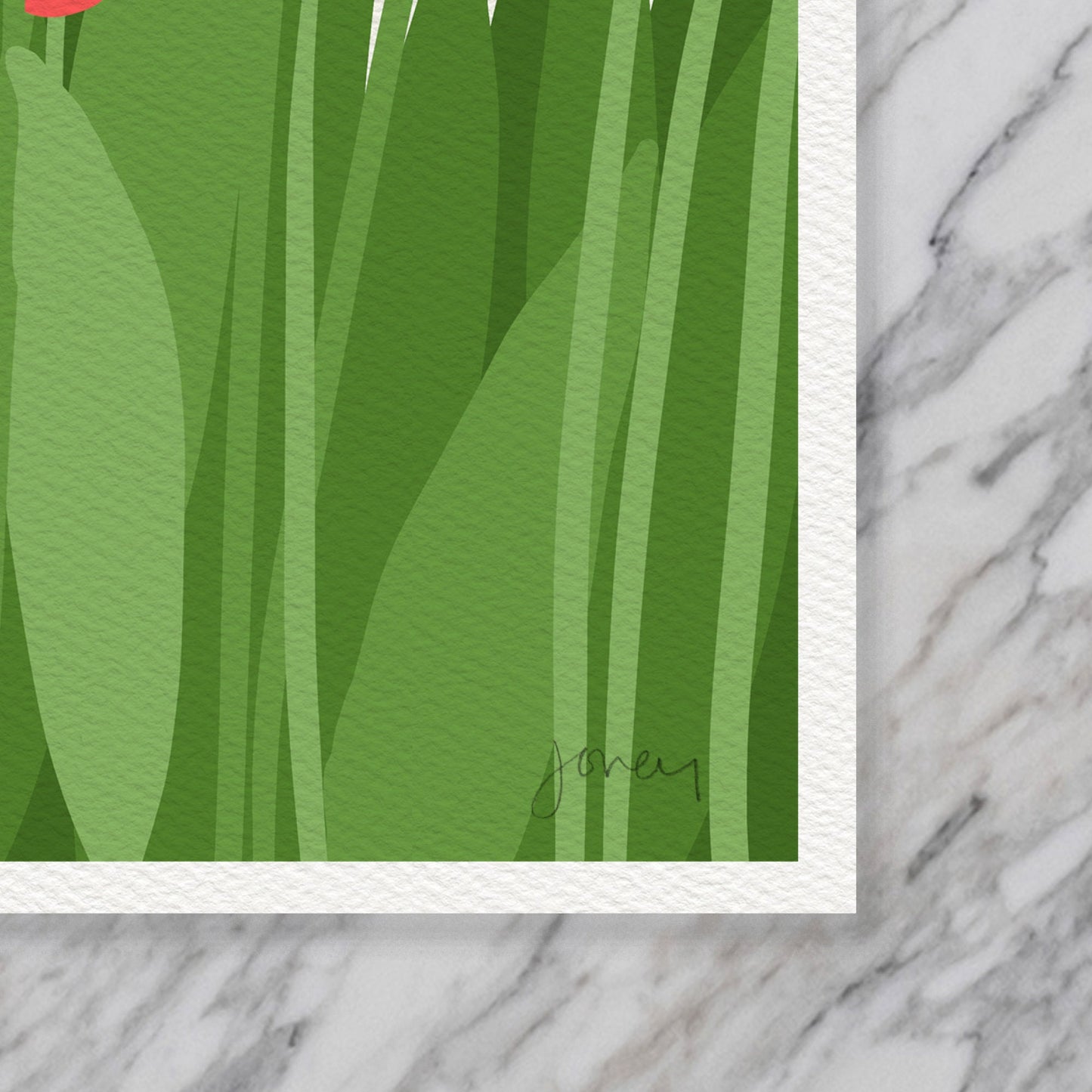 Red Tulips Art Print - Unframed or Framed - 130422