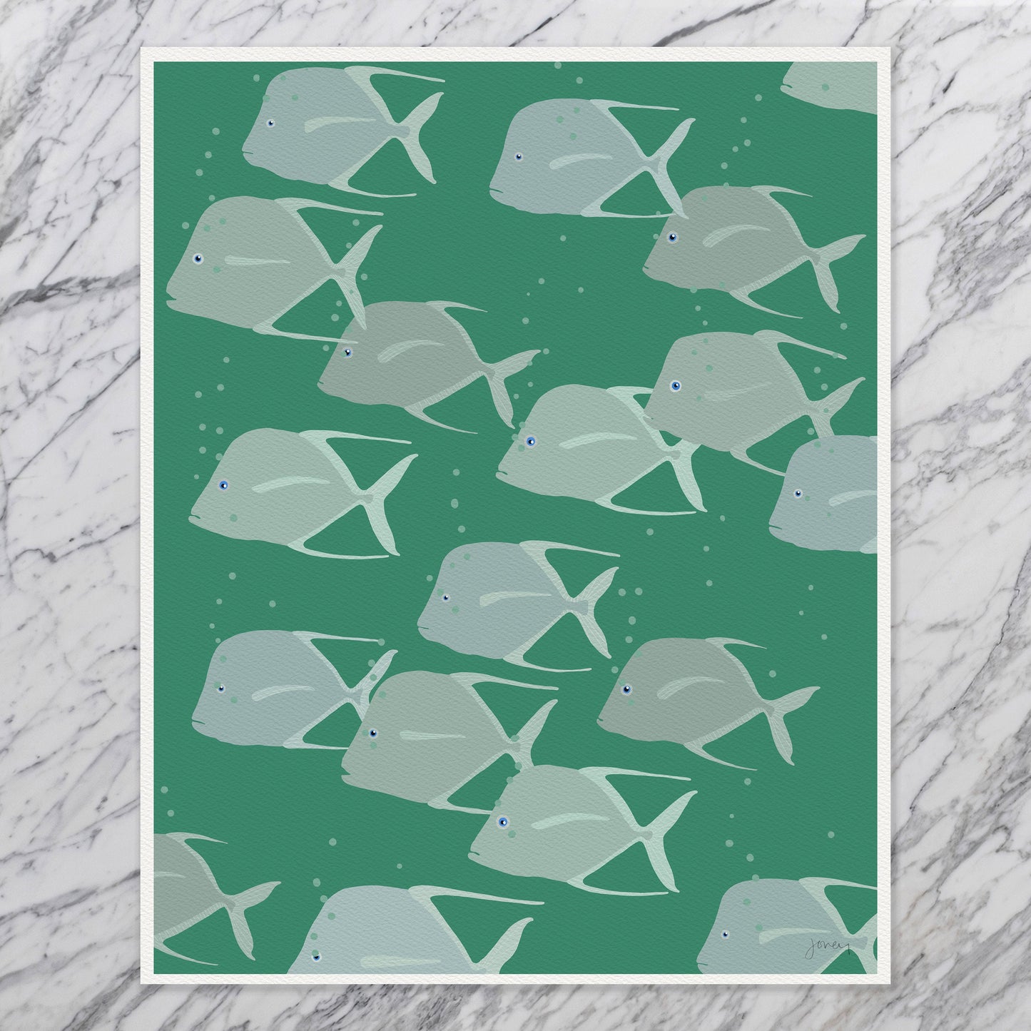 School of Moonfish Art Print - Unframed or Framed - 240128
