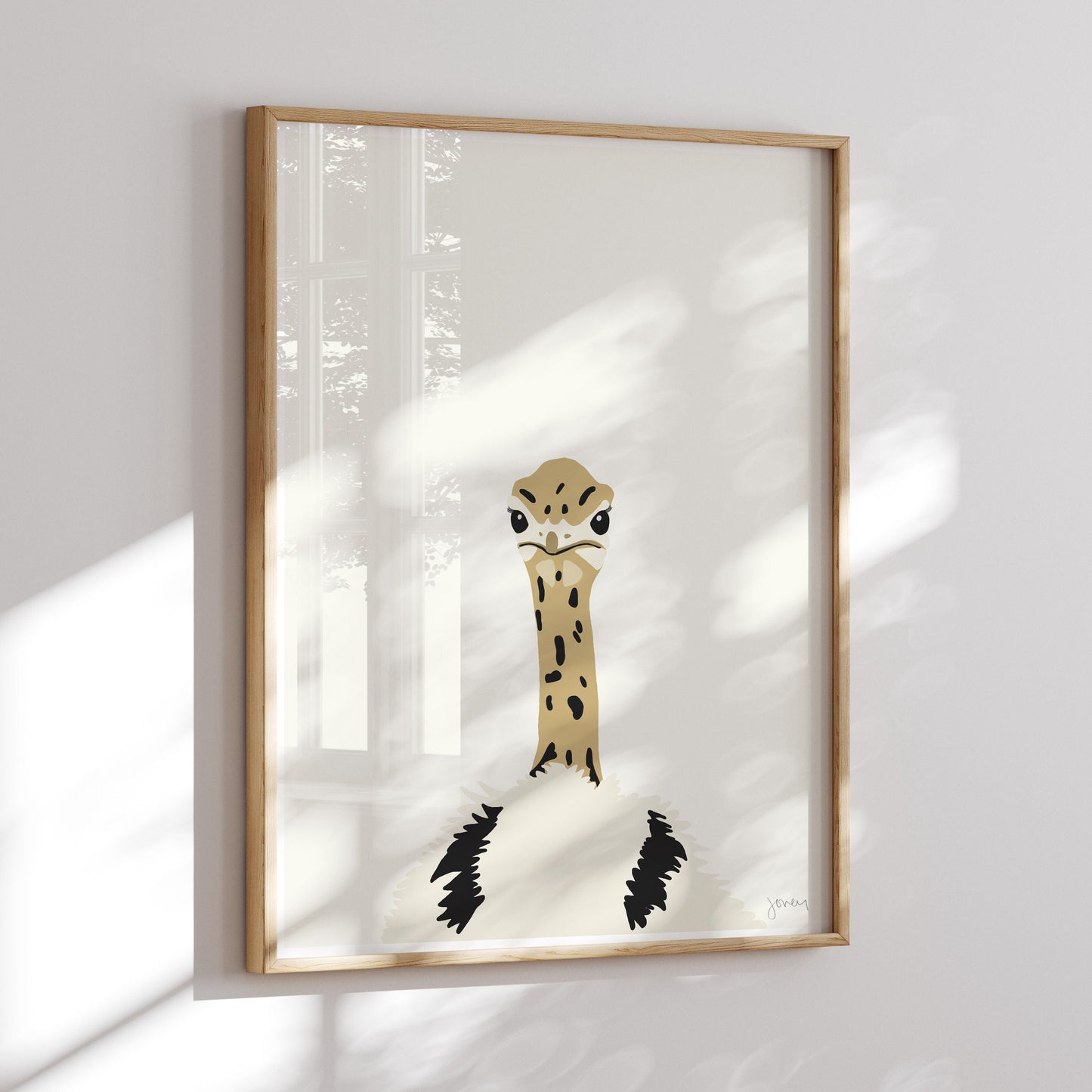 Baby Ostrich Art Print - Unframed or Framed - 120603
