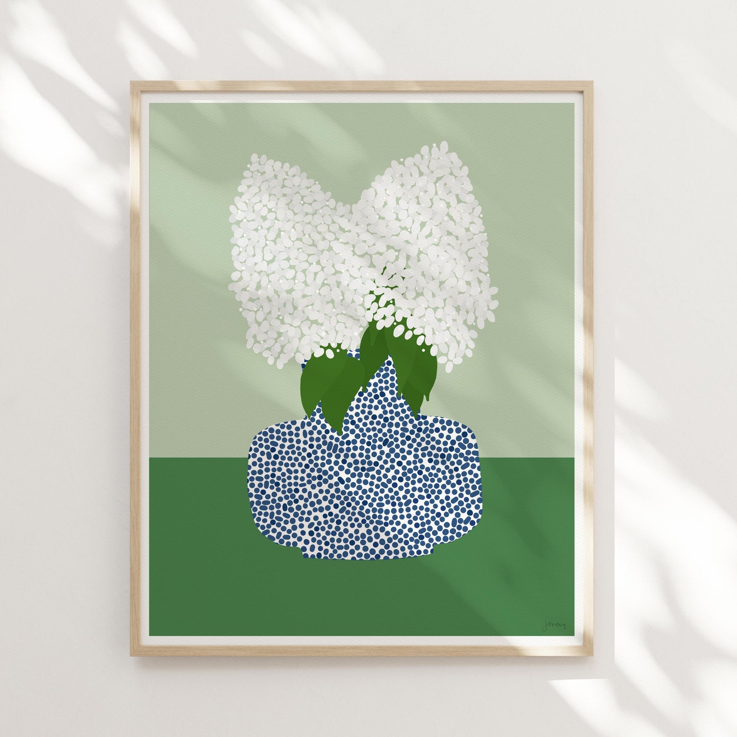 Limelight Hydrangea Still Life Art Print - Unframed or Framed - 241006