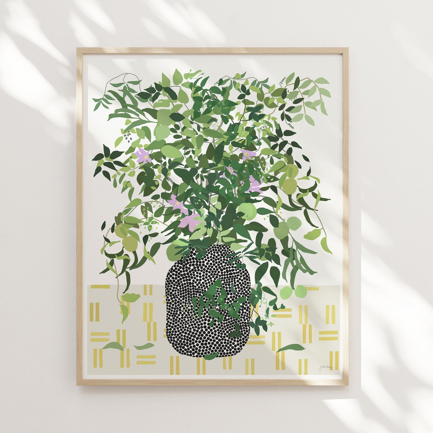 Crabapple Abstract Art Print - Unframed or Framed - Botanical Home Decor - 200509