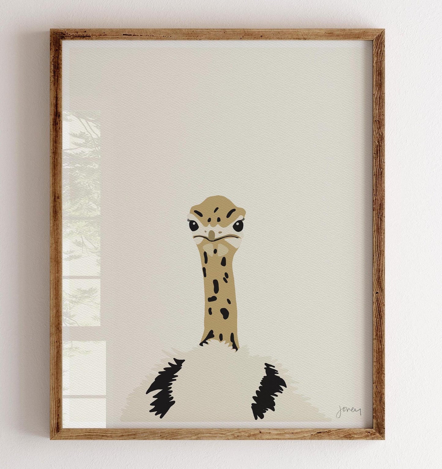 Baby Ostrich Art Print - Unframed or Framed - 120603