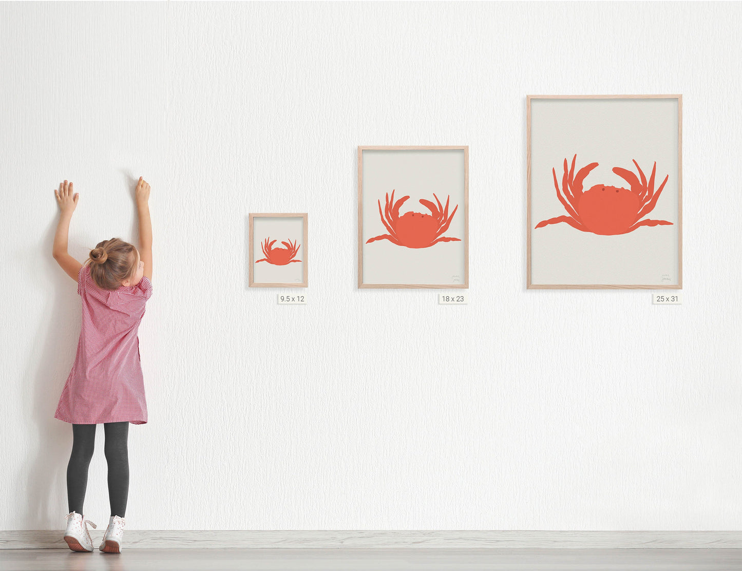 Red Rock Crab Art Print - Unframed or Framed - 140811
