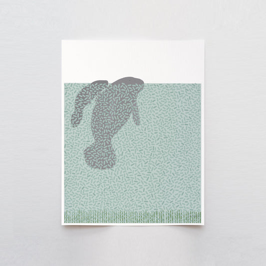 Manatee and Calf Art Print - Unframed or Framed - 250122