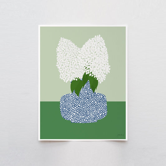 Limelight Hydrangea Still Life Art Print - Unframed or Framed - 241006