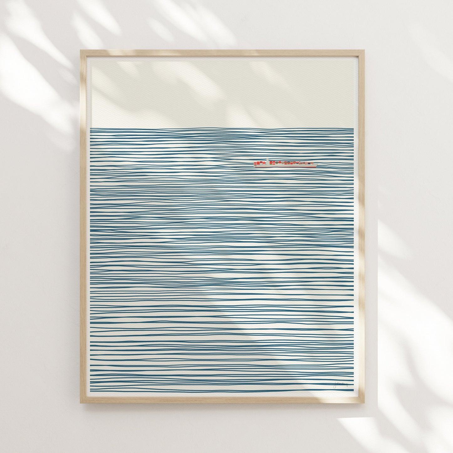 Container Ship Abstract Art Print - Unframed or Framed - 140106