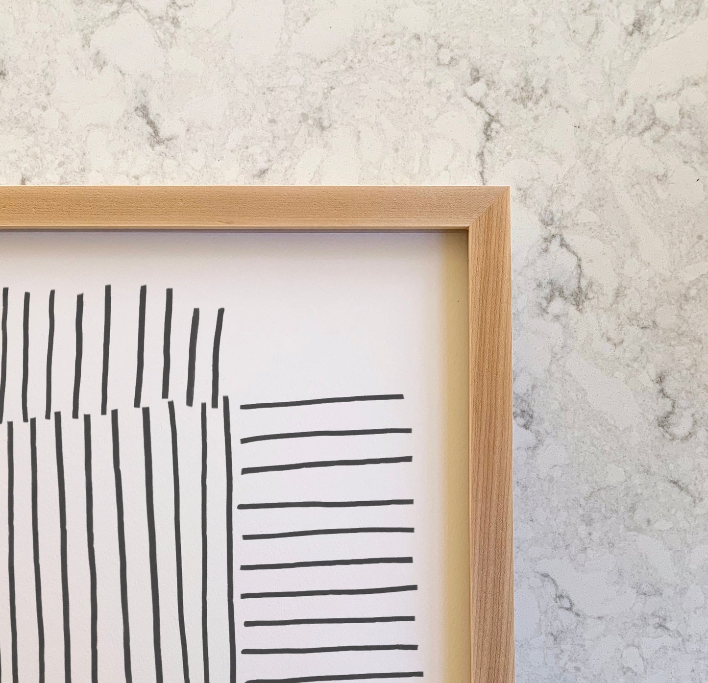 Lined Abstract Art Print - Unframed and Framed -181017