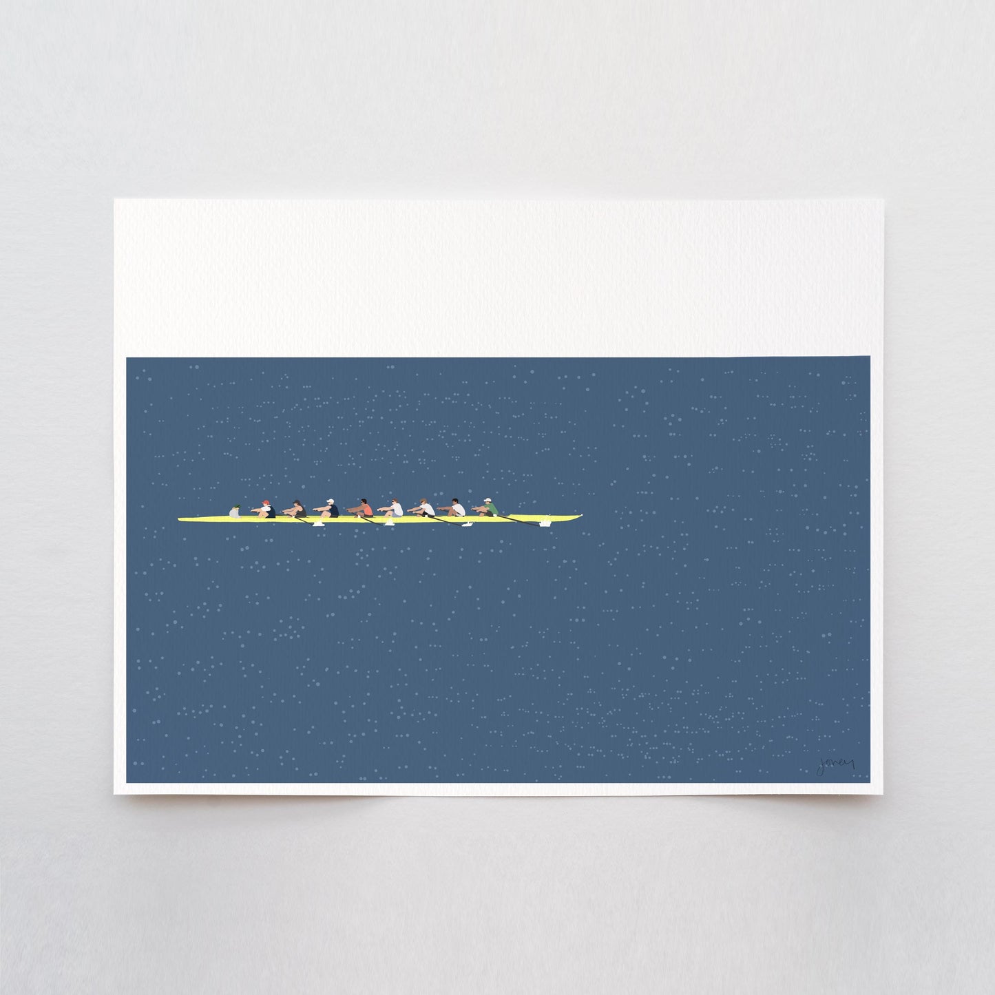 Rowing Eight Art Print - Unframed or Framed - 241109