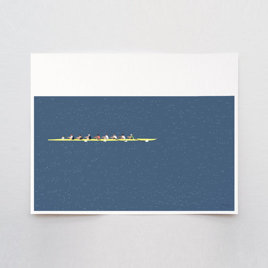 Rowing Eight Art Print - Unframed or Framed - 241109