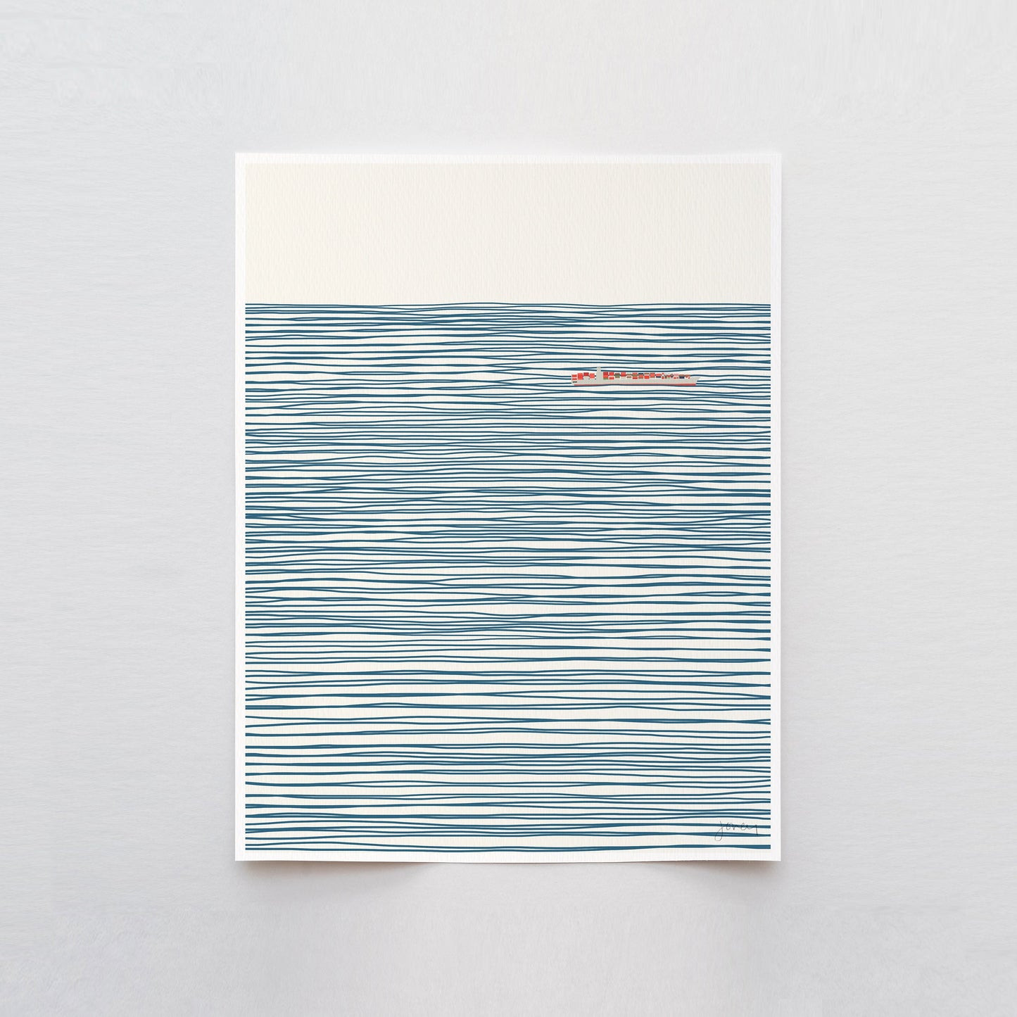Container Ship Abstract Art Print - Unframed or Framed - 140106