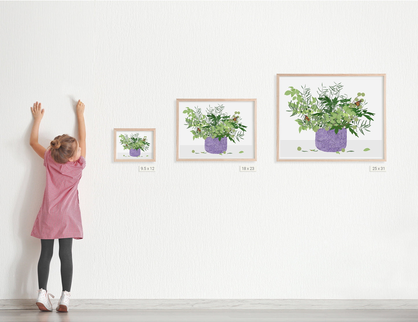 Still Life with Butterflies Art Print - Unframed or Framed - 200228