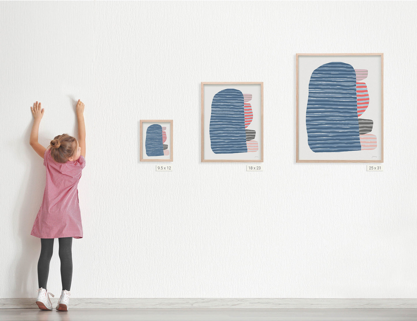 Striped Abstract Art Print - Unframed or Framed - 170920