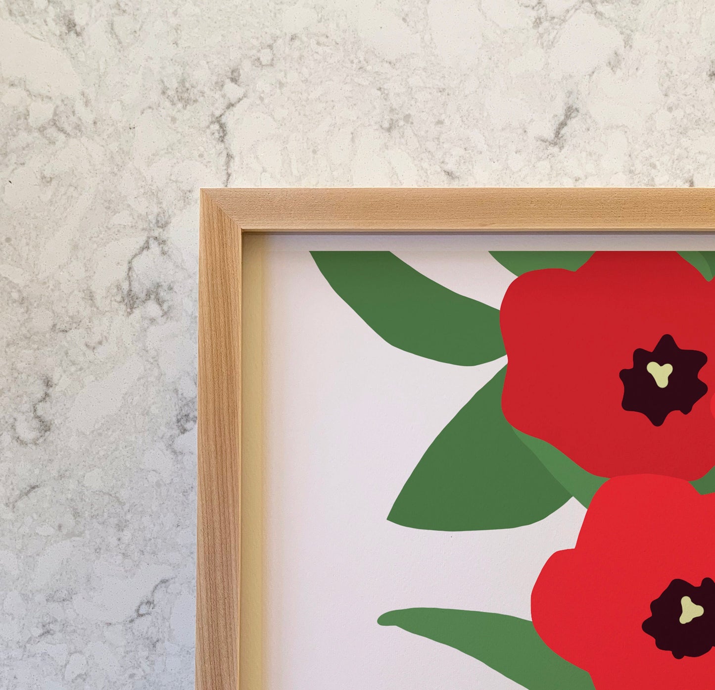 Red Hunter Tulips Art Print - Unframed or Framed - 140226