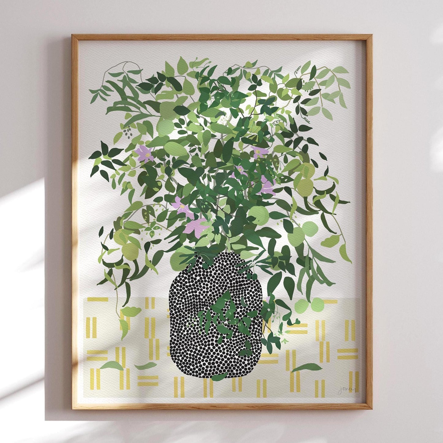 Crabapple Abstract Art Print - Unframed or Framed - Botanical Home Decor - 200509