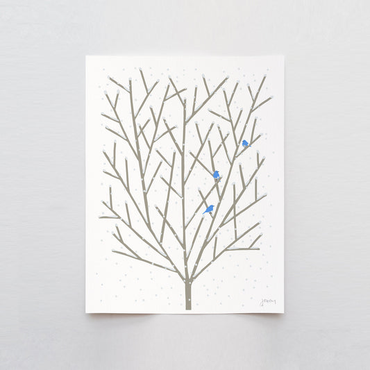 Winter Maple Abstract Art Print - Unframed or Framed - 231210