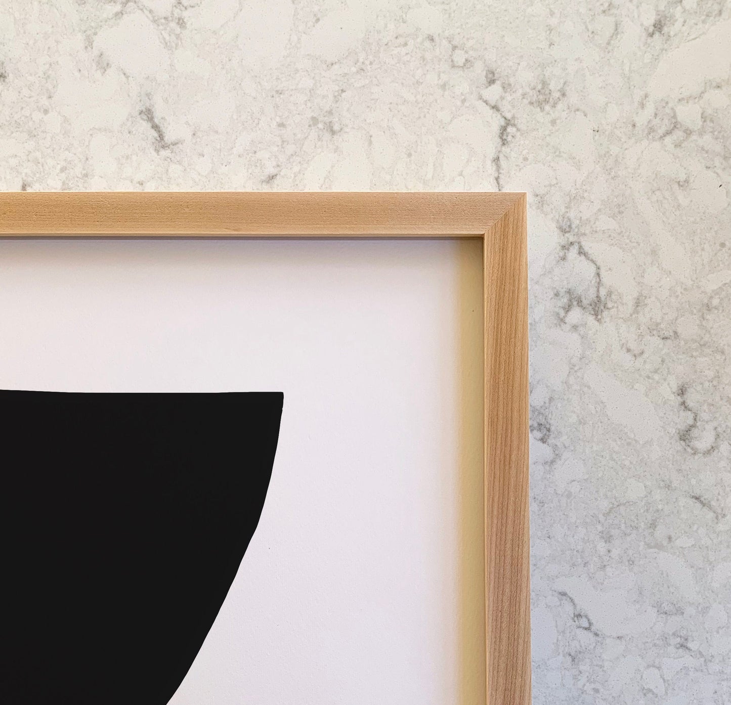 Black Shapes Abstract Art Print - Unframed or Framed - 200730