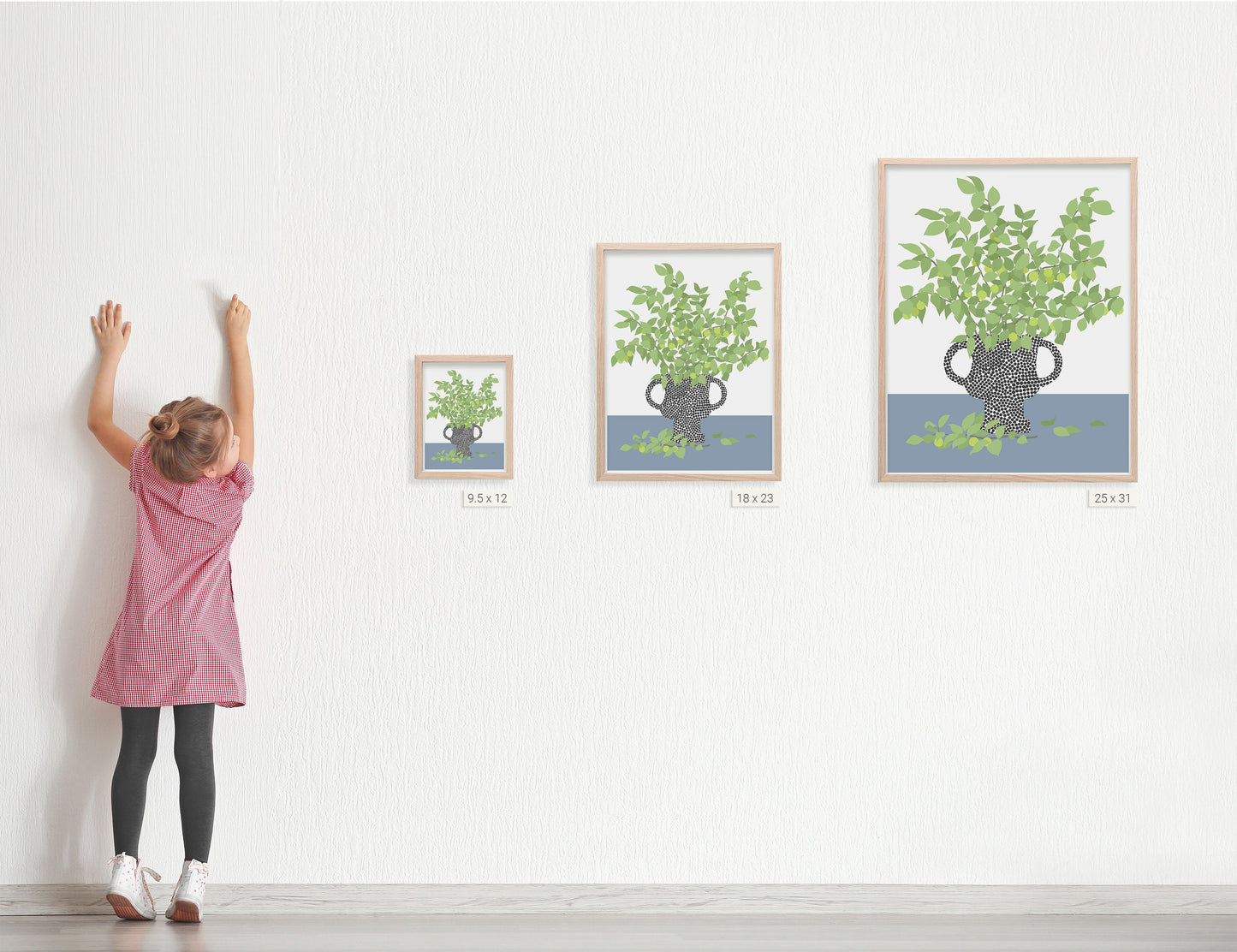 Plum Branches Still Life Art Print - Unframed or Framed - 200404