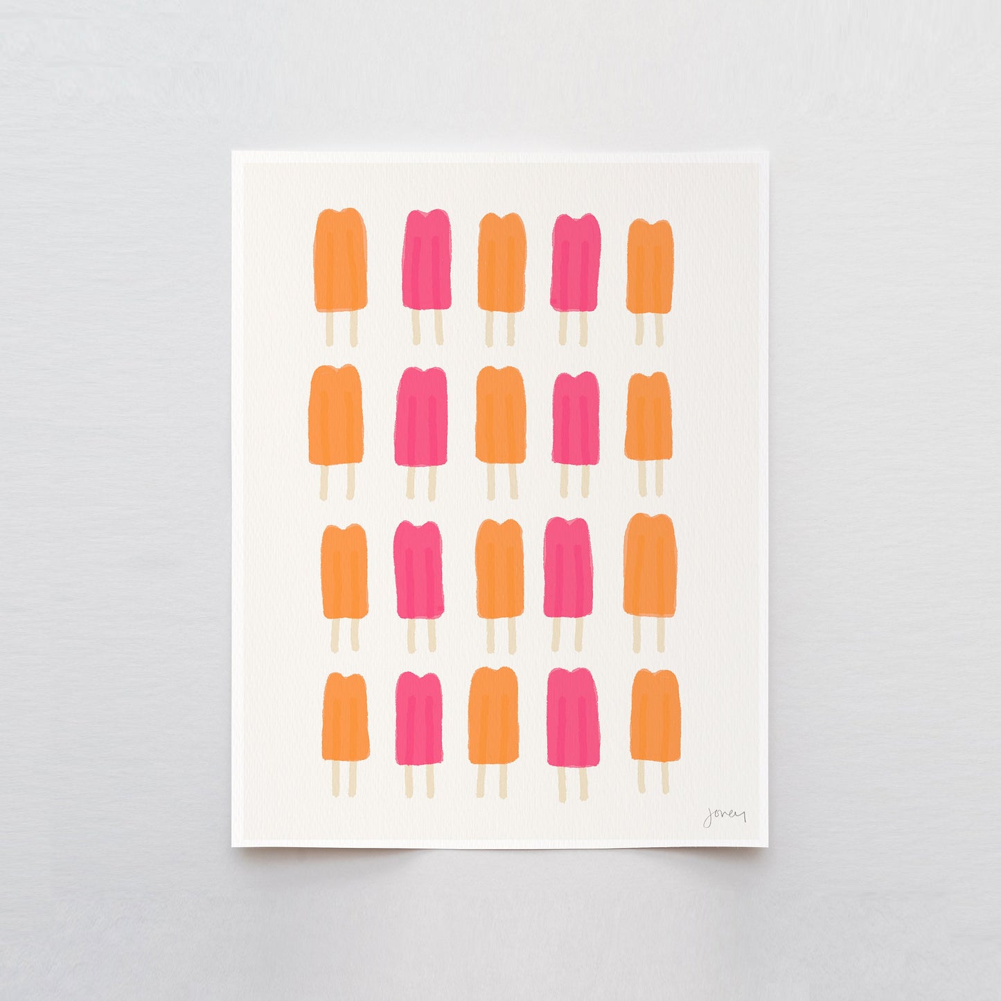Fruit Popsicles Art Print - Unframed or Framed - 110930