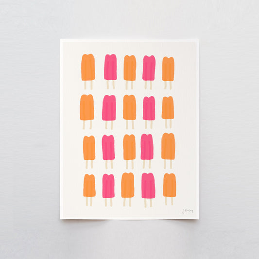 Fruit Popsicles Art Print - Unframed or Framed - 110930