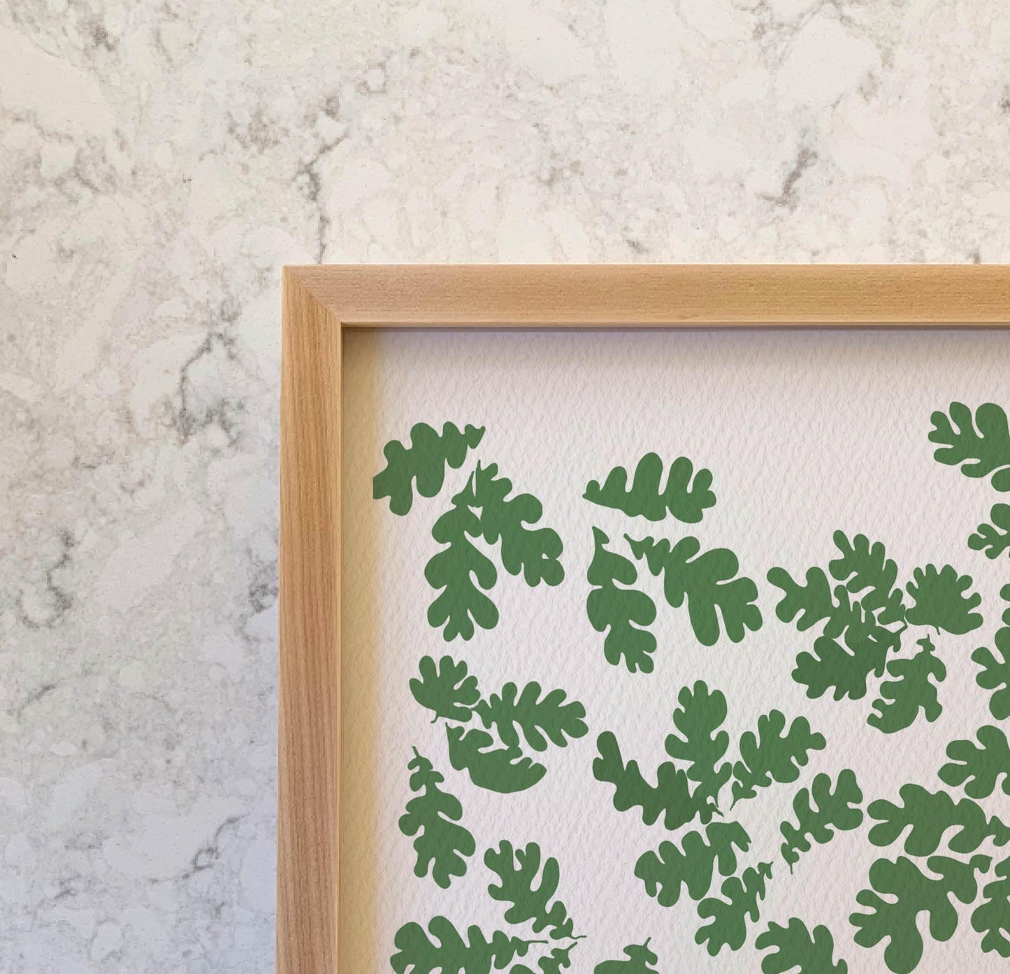 Blue Jays in Oak Leaves Art Print - Unframed or Framed - 240811