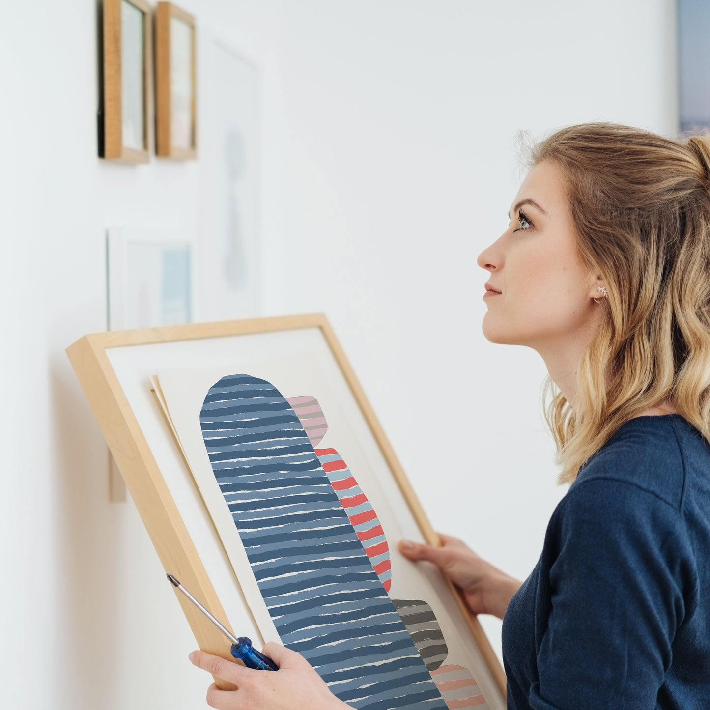 Striped Abstract Art Print - Unframed or Framed - 170920