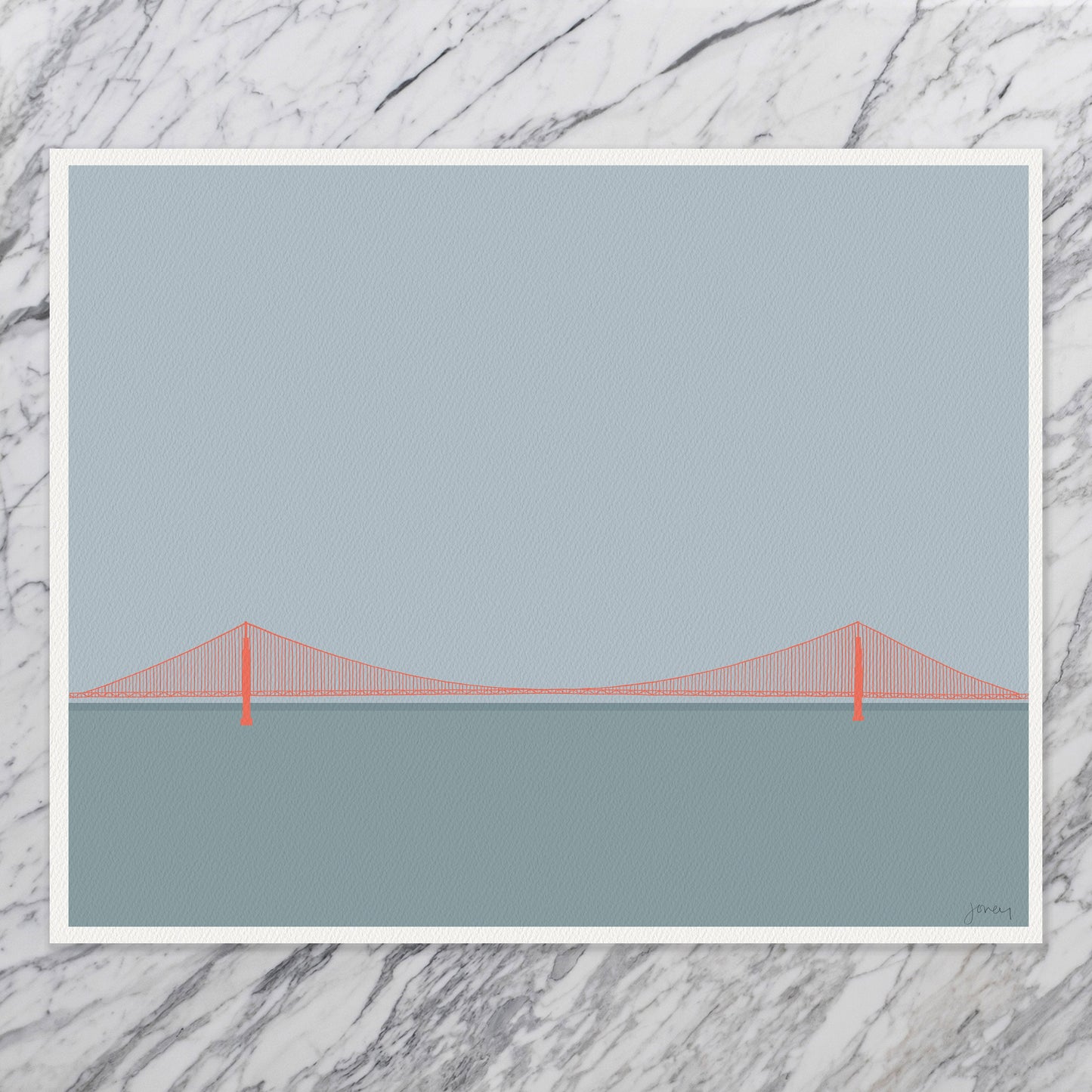 Golden Gate Bridge Landscape Art Print - Unframed or Framed - 230806