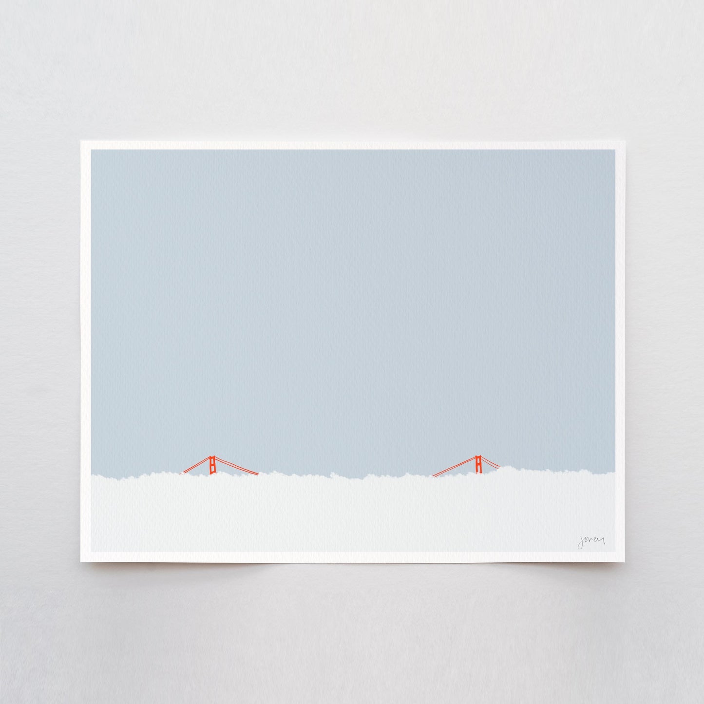Golden Gate Bridge Landscape Art Print - Signed - 120930