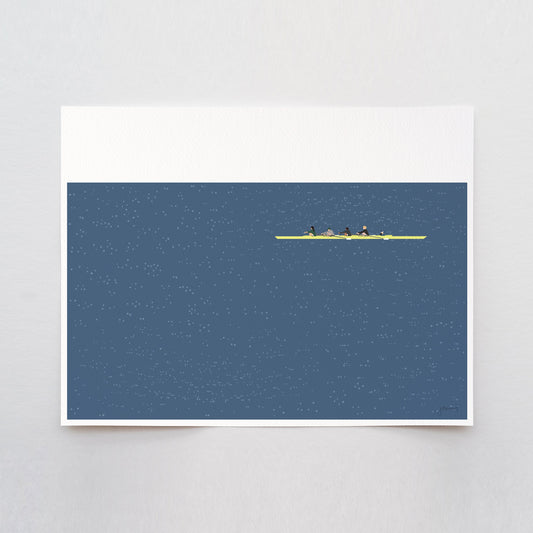 Coxed Four Art Print - Unframed or Framed - 240505