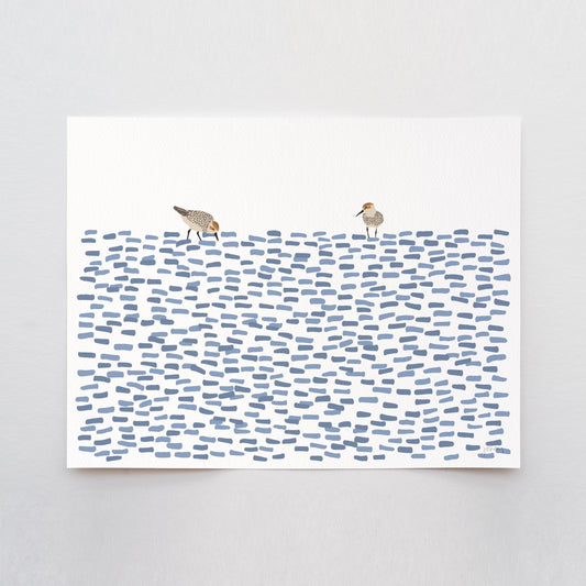 Sandpipers Abstract Art Print - Unframed or Framed - 250404