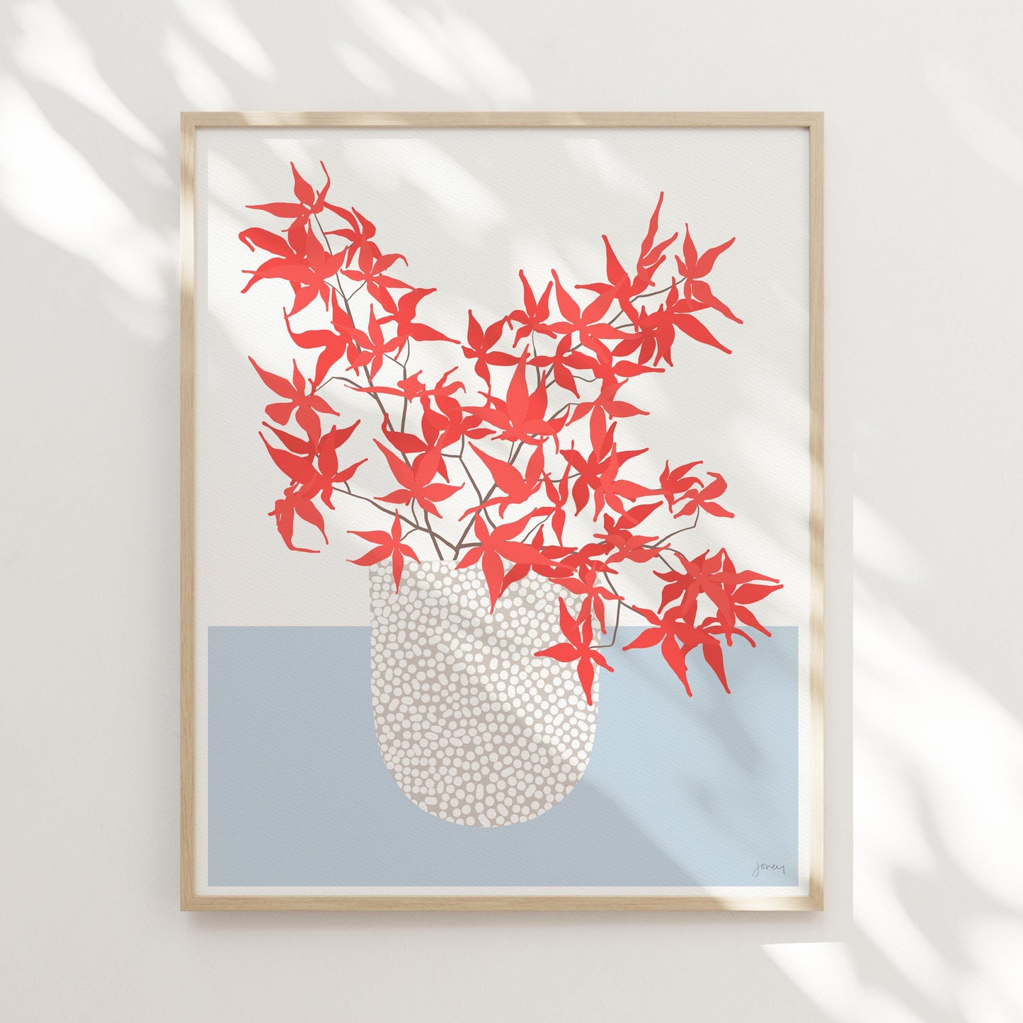 Maple Leaves Still Life Art Print - Unframed or Framed - 241110