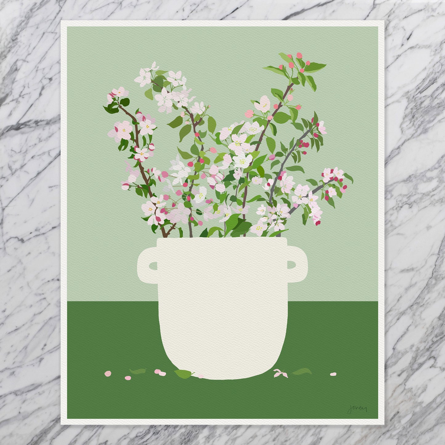 Apple Blossoms Still Life Art Print - Unframed or Framed - 201206