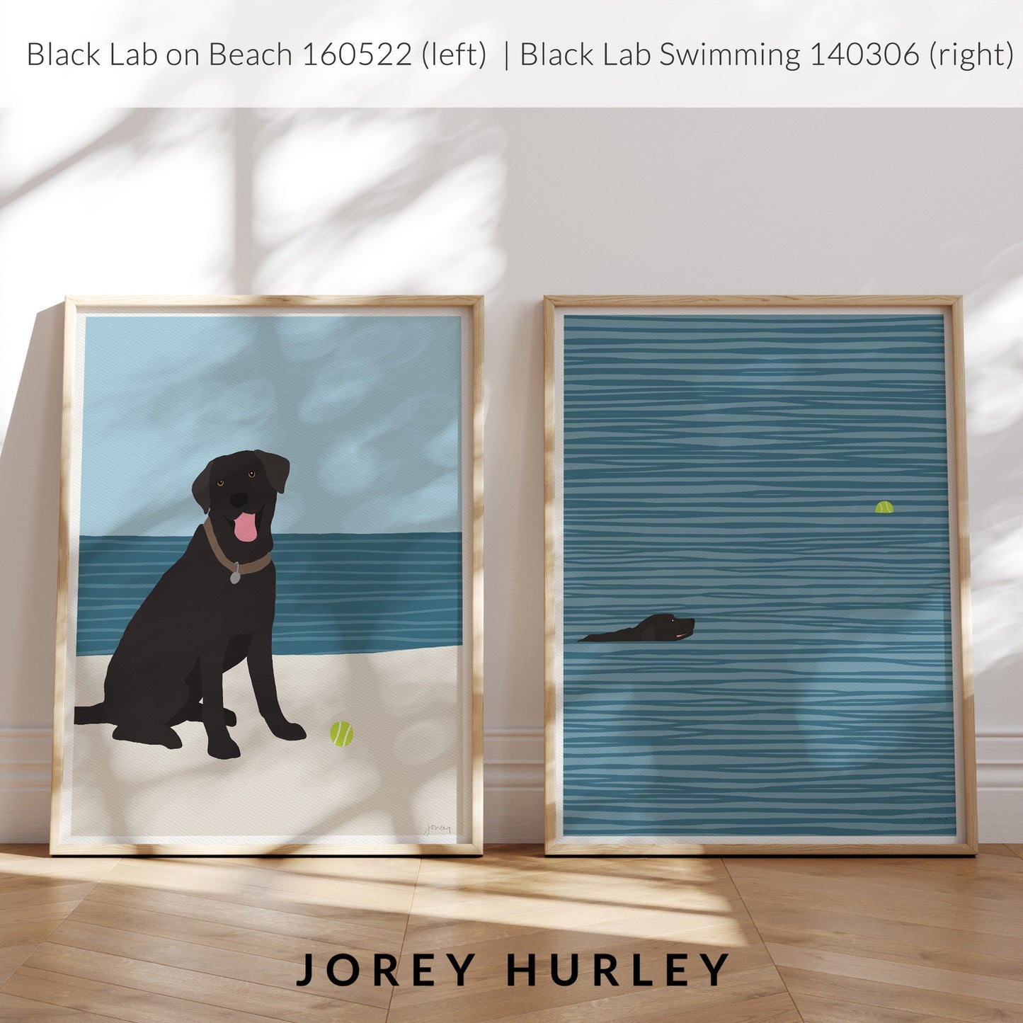 Black Labrador Art Print - Unframed or Framed - 160522