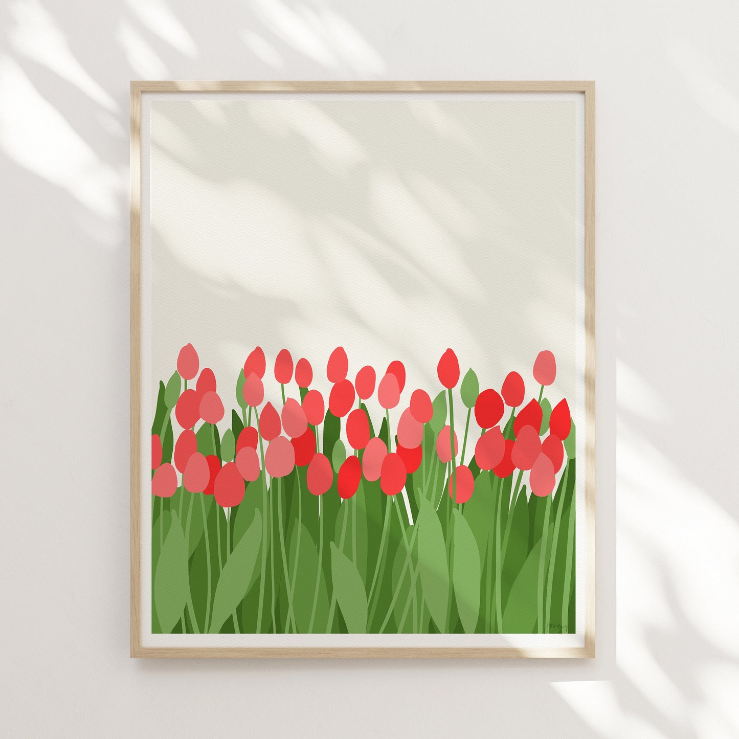 Red Tulips Art Print - Unframed or Framed - 130422